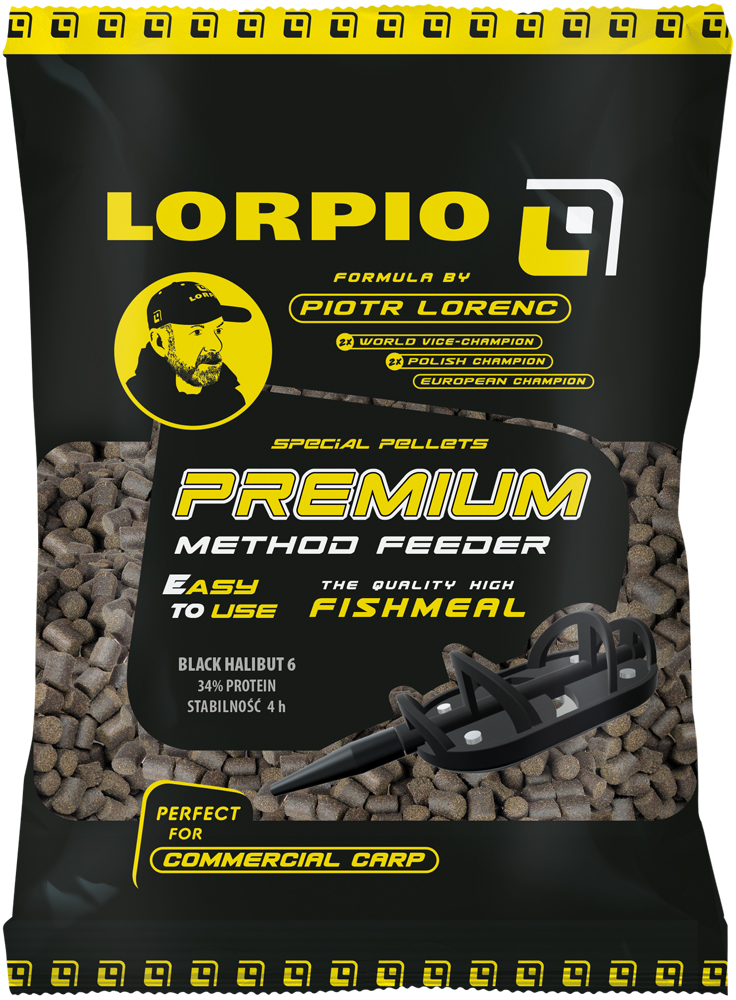 LORPIO PELLET BLACK HALIBUT 2,0MM 700G