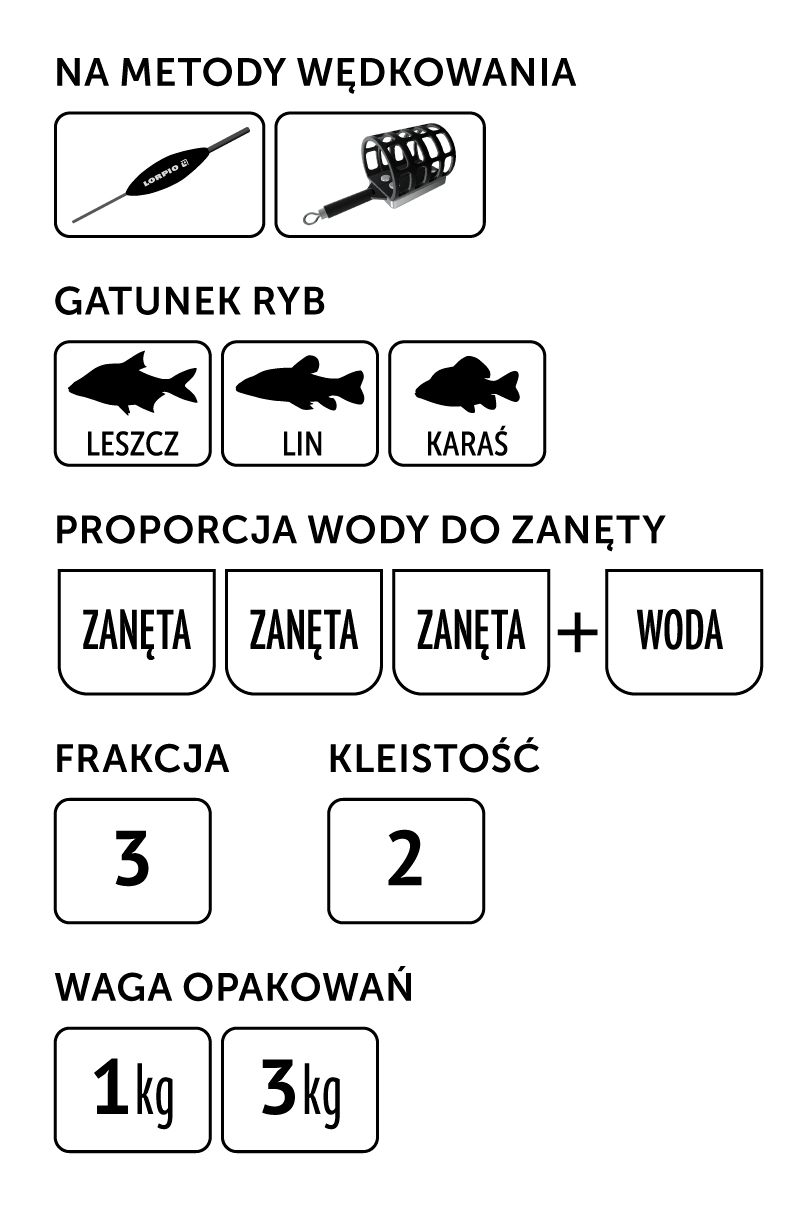 LORPIO ZANĘTA MEGA MIX LESZCZ 3000 G - obrazek 2