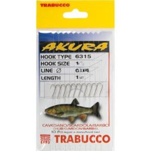 TRABUCCO PRZYPON AKURA 150CM HAK 12  ŻYŁKA 0,14