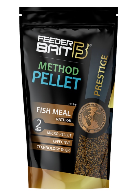 FEEDER BAIT PELLET 2 MM FISH MEAL NATURAL 800 G