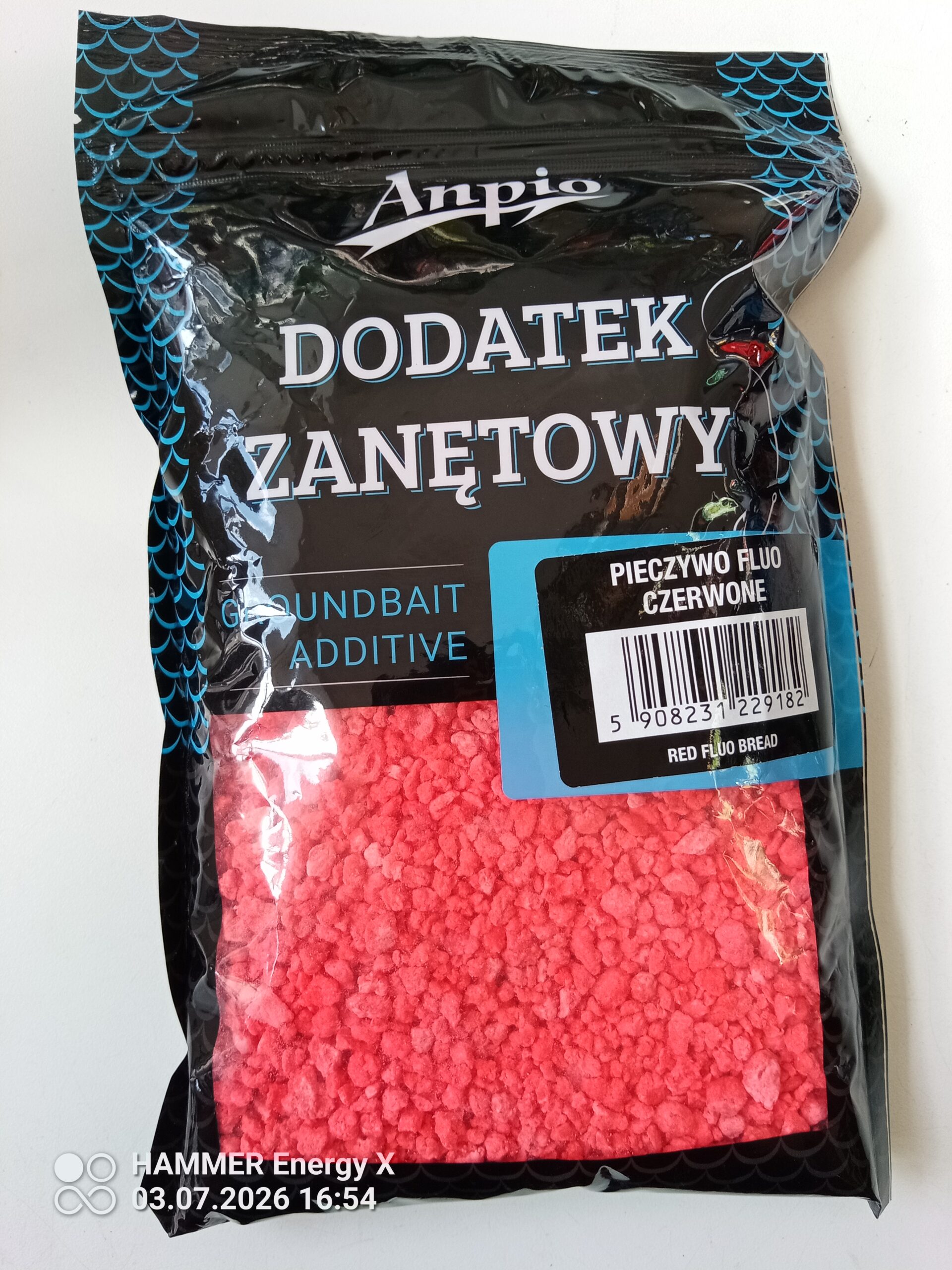 ANPIO DODATEK DO ZANĘT PIECZYWO FLUO CZERWONE 400 G