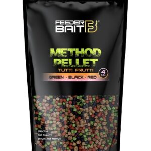 FEEDER BAIT PELLET 4 MM TUTTI FRUTTI GREEN BLACK RED 800 G