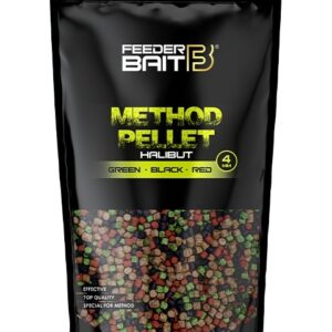 FEEDER BAIT PELLET 4 MM HALIBUT GREEN BLACK RED 800 G