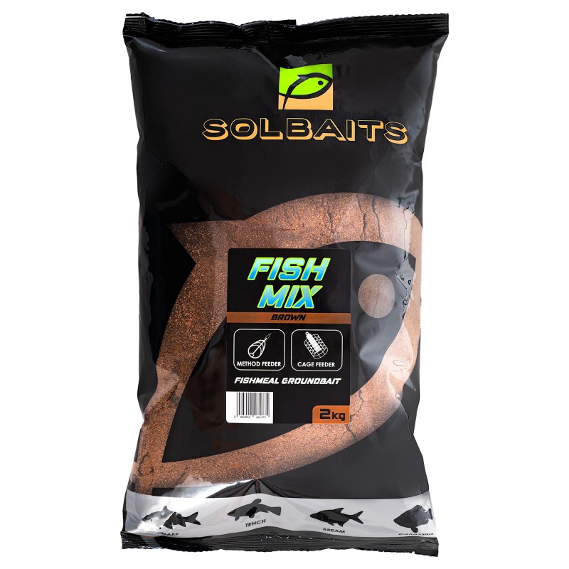 SOLBAITS ZANĘTA FISH MIX BROWN 2KG