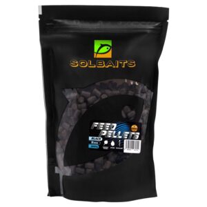SOLBAITS PELLET FEED PELLETS BLACK 9 MM 800G