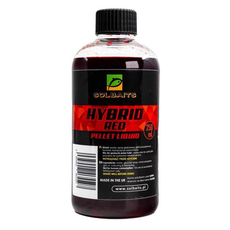 SOLBAITS PELLET LIQUID HYBRID RED 250 ML