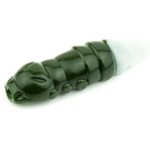 FISHUP Pupa 1.5″, #140 – Dark Olive/White 38MM