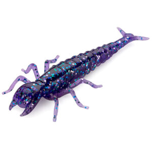 FISHUP Diving Bug 2″, #060 – Dark Violet/Peacock & Silver