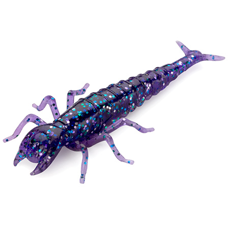 FISHUP Diving Bug 2", #060 - Dark Violet/Peacock & Silver